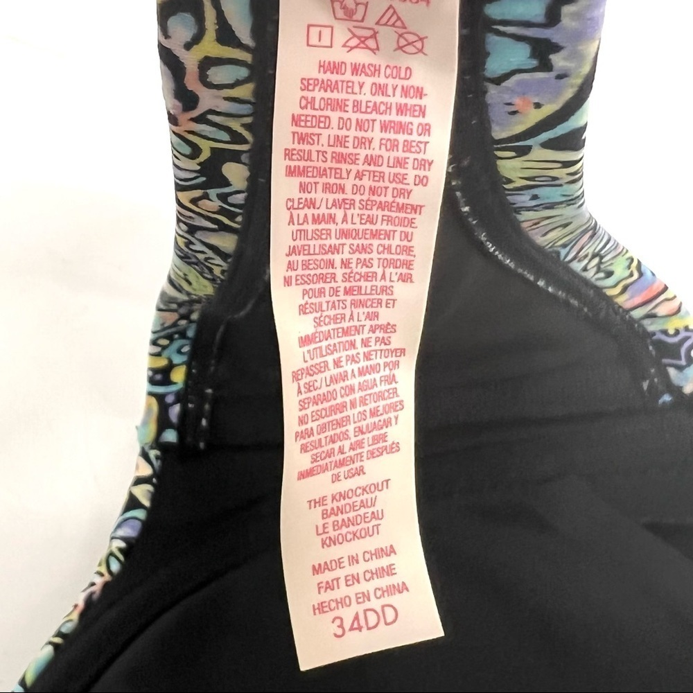 Victoria’s Secret Printed Strapless Bikini Padded Swim Top - Picture 5 of 6